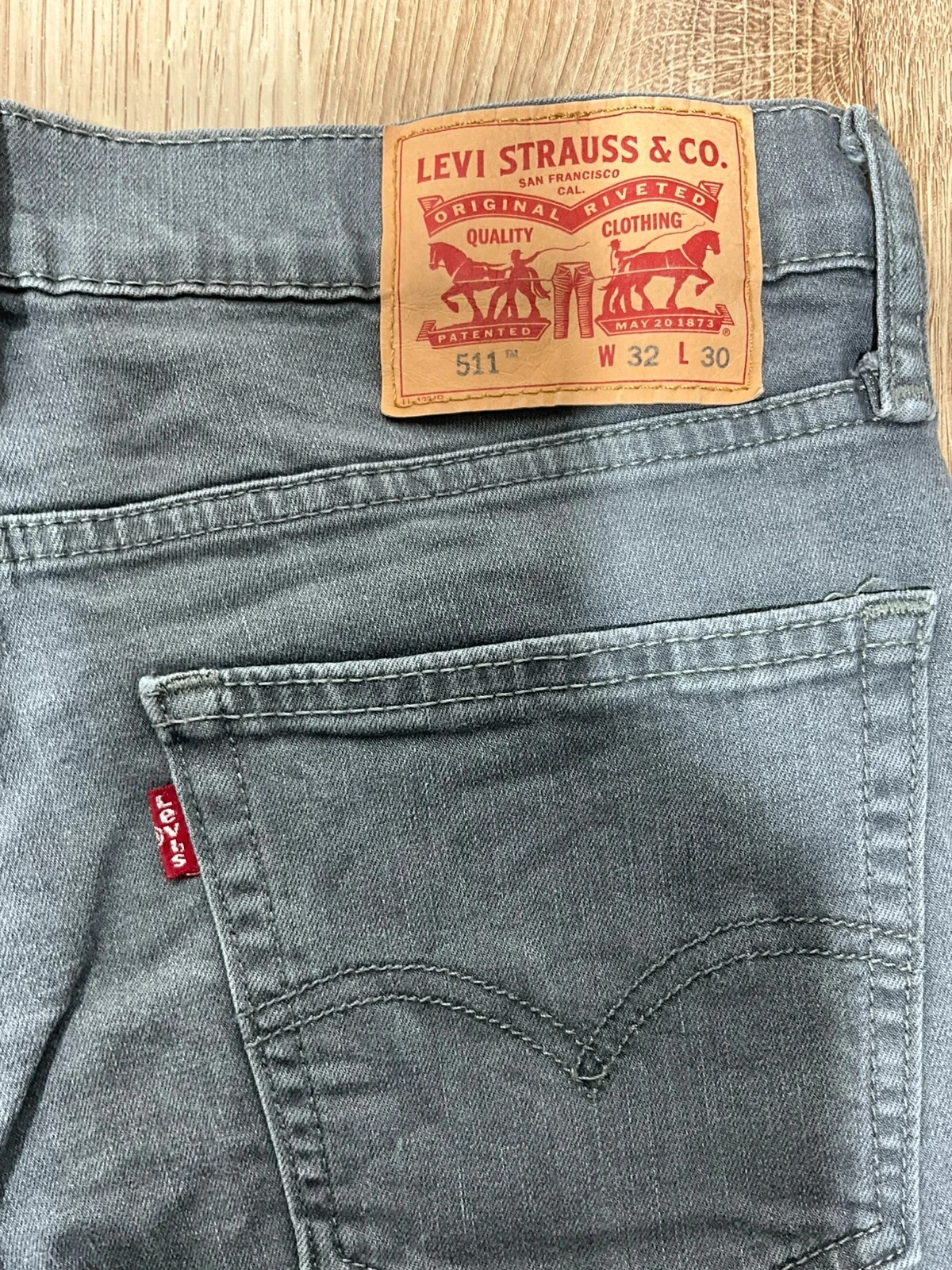 Jean Levi's 511 Coupe Slim W32 L30 Vintage 99% Coton GrisLvh 249 – photo 9